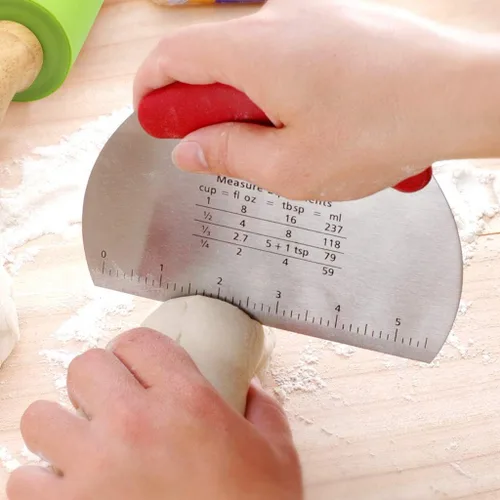 Vista 7 de Ewinever Juego de alfombrillas de pastelería antiadherentes 6 en 1 con cortador de repostería reutilizable para amasar, raspador y cepillo para untar
