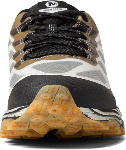 Vista 3 de Merrell Moab Speed Solution Dye - Zapatos de senderismo para hombre, color negro y blanco