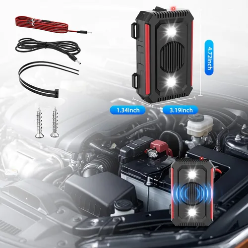 Vista 3 de Paquete de 2 repelentes de roedores para motores de automóviles, disuasorio