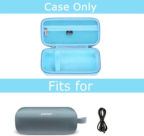 Vista 7 de Funda de viaje rígida de repuesto para Bose SoundLink Flex 2ª generación/Bose SoundLink Flex Bluetooth altavoz portátil Bluetooth, azul, solo funda