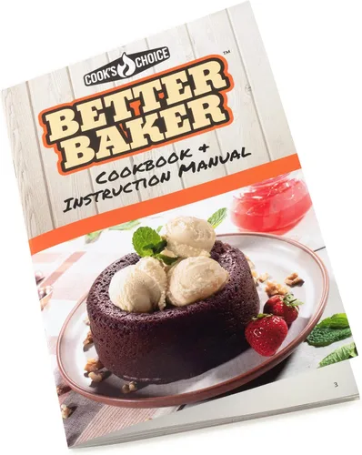 Vista 4 de SCS Direct Cook's Choice Better Baker - Tazón de postre comestible 2 en 1 y mini panificadora con libro de recetas de recetas - Molde para hornear