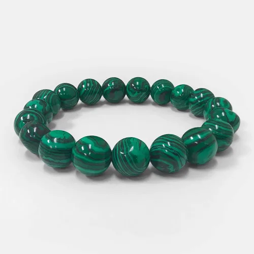 Vista 212 de Gem Avenue Handmade Round Bead Stretch Bracelet Unisex Natural Stone Beaded Jewelry for Men & Women, Elastic Wristband for Daily Wear
