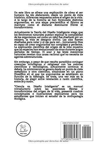 Vista 2 de Ciencia vs. Diseño Inteligente Teoría de la Evolución (Filosofía de la Ciencia) (Spanish Edition)