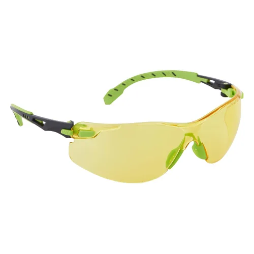 Vista 11 de Paquete de gafas de seguridad 3M, S1101SGAF, ANSI Z87, lente transparente antivaho Scotchgard, marco azul/negro de perfil bajo + tapones
