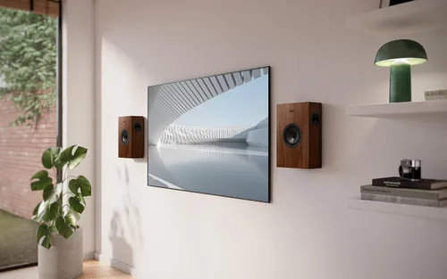 Vista 5 de KEF Q4 Meta Altavoz Pasivo Montado en la Pared Brown Q-Series Sistema de Nogal