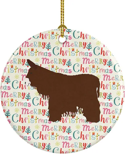 Vista 24 de Caroline's Treasures Adorno de cerámica de avestruz común para árbol de Navidad, decoración colgante para el hogar, Navidad, vacaciones, fiesta