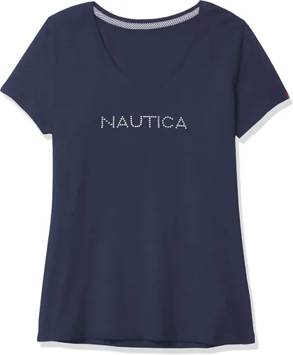 Vista 5 de Nautica Camiseta Easy Comfort Supersoft 100 algodón con logotipo clásico para mujer