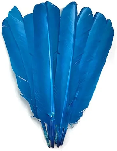 Vista 26 de 1/4 lb - Aqua Blue Pavo Marabou Corto Plumas Sueltas Mullidas Al Por Mayor A Granel