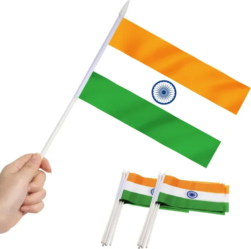 Vista 18 de Anley Mini bandera de Armenia - Paquete de 12 banderas armenias pequeñas en miniatura de mano en barra, resistentes a la decoloración