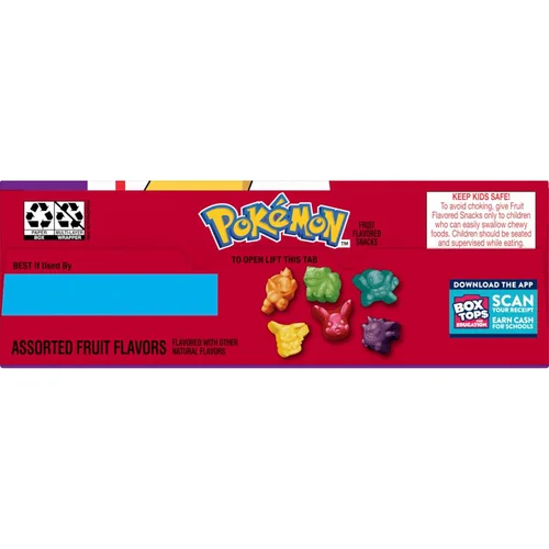 Vista 7 de Pokemon - Snacks con sabor a frutas, sin grasa y sin gluten, 17.6 onzas (22 bolsas)