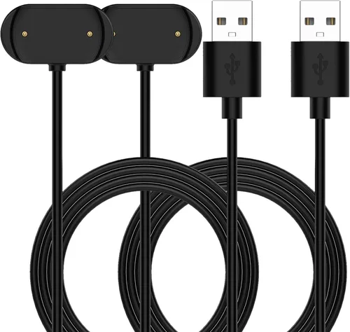 Vista 10 de Soporte de carga compatible con Amazfit GTR 4/GTS 3/T-Rex2, cable de carga con cable de carga USB de 4.9 pies para accesorios Amazfit GTR 4/GTS Gris