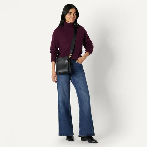 Vista 2 de Tienda Essentials Bolso bandolera delgado de piel sintética para mujer