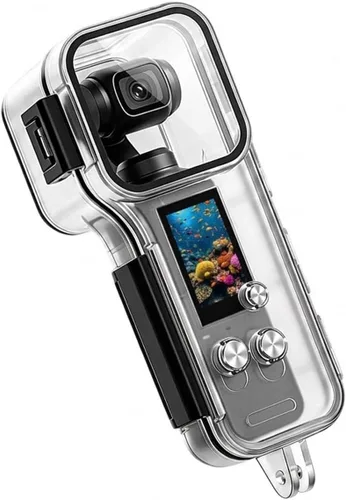 Vista 9 de PULUZ Funda de buceo para DJI Osmo Pocket 3 Funda impermeable PC carcasa protectora 147.6 ft/147 pies cubierta de buceo submarino con accesorios