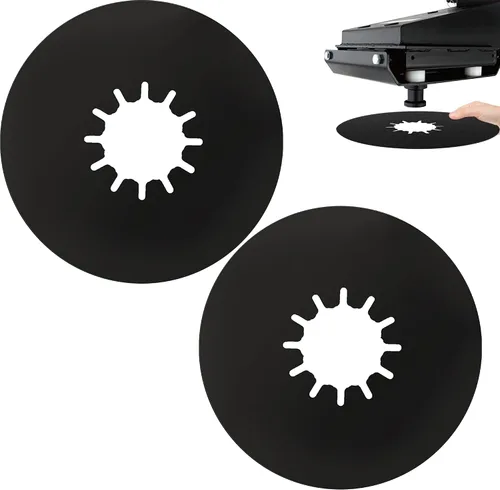 Vista 7 de TonGass (1-Pack, Negro) Placa de lubricación para enganche de quinta rueda de 10 pulgadas para remolque de RV, placa para ruedas de quinta rueda