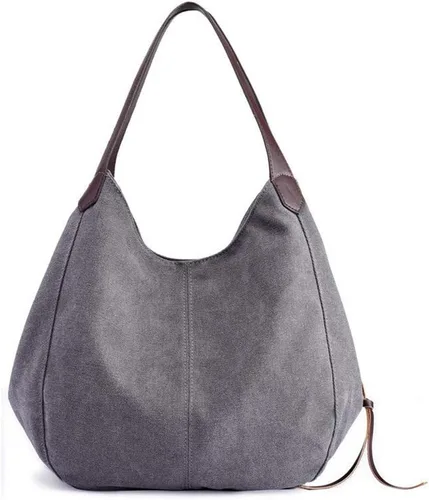 Vista 2 de Bolso Hobo de lona Bolso de mano Bolso de hombro de compras