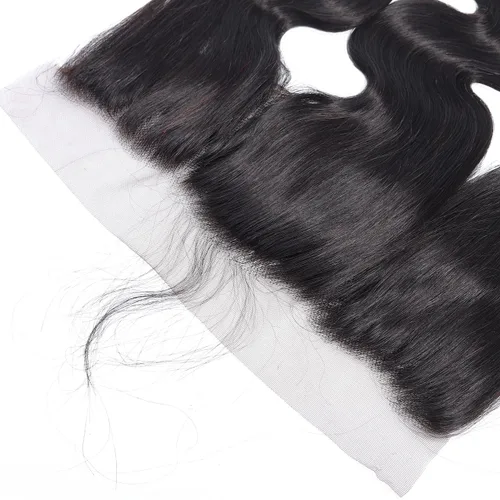 Vista 3 de RESACA Cabello humano ondulado de 20 pulgadas con encaje frontal HD de 13 x 4 pulgadas, encaje frontal suizo transparente de 150 de densidad