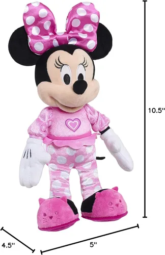 Vista 5 de Minnie Mouse Ayudantes Felices - Peluche Cantando, Juguetes Oficialmente Licenciados para Niños de 3 Años en Adelante de Just Play