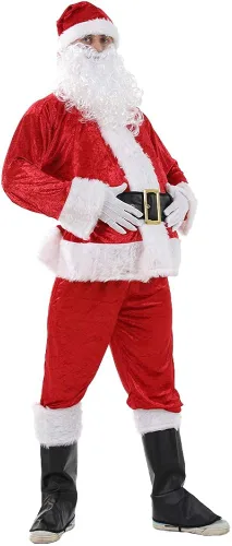 Vista 2 de AERO ARMOR Disfraz de Papá Noel para hombre de Navidad