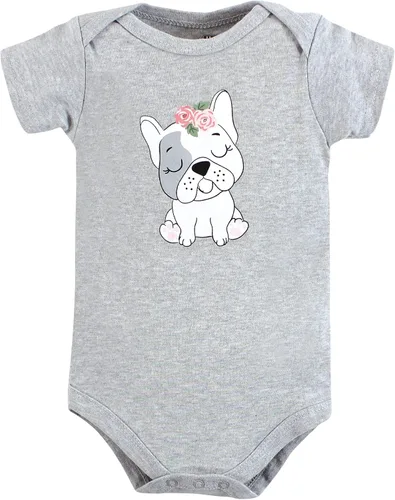 Vista 361 de Hudson Baby baby-girls Cotton Bodysuits 3-pack
