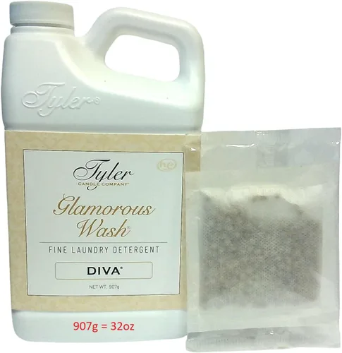 Vista 10 de Tyler Glam Wash - Detergente para ropa, Diva, líquido, 16 onzas líquidas HE Safe con bolsa para secadora h1