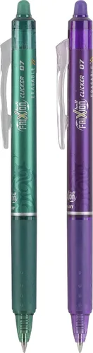 Vista 5 de PILOT FriXion 31483 - Bolígrafos de tinta de gel borrable retráctiles y recargables, punta fina, colores surtidos, paquete de 2