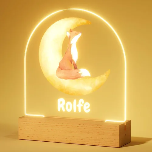 Vista 15 de Luz nocturna personalizada, luz nocturna acrílica Koala, regalos personalizados para niños, nombre personalizado, brillo ajustable, alimentación