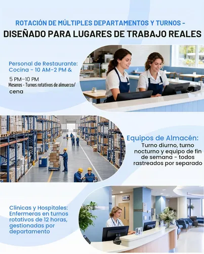 Vista 5 de NGTeco Reloj de tiempo independiente, perforadora biométrica para pequeñas Negro y plateado