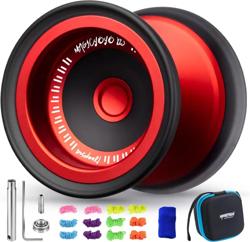 Vista 15 de MAGICYOYO Yoyo Sensible para Niños de 8 a 12 años, Paquete de 2 Yoyos, Truco Profesional de Girar con Dedo para Avanzados, Yoyo de Metal de Doble