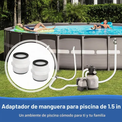 Vista 7 de Adaptador de manguera de piscina para Intex & Coleman, conector de junta de manguera dividida de piscina, bomba de natación de 1.5 pulgadas