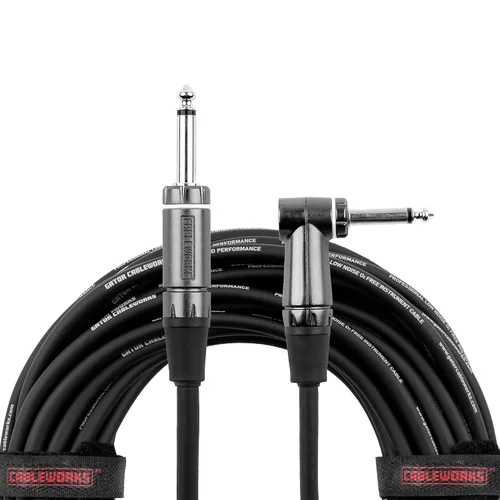 Vista 16 de Cableworks by Gator Cases Composer Series Deluxe 3 pies recto a recto cable para instrumentos de guitarra (GCWC-INS-03)