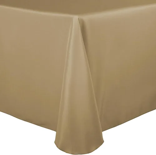 Vista 28 de Ultimate Textile 60 x 102 in Oval Tablecloth Polyester Linen - Machine Washable Stain & Wrinkle Resistant Seamless Design for Dining Events - Aqua