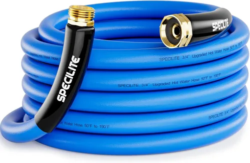 Vista 16 de SPECILITE Manguera de agua de jardín caliente/fría de 5 pies x 1 pulgada, -50 ℉ a 190 ℉, resistente, flexible, explosión de 605 psi, ligera, tubo
