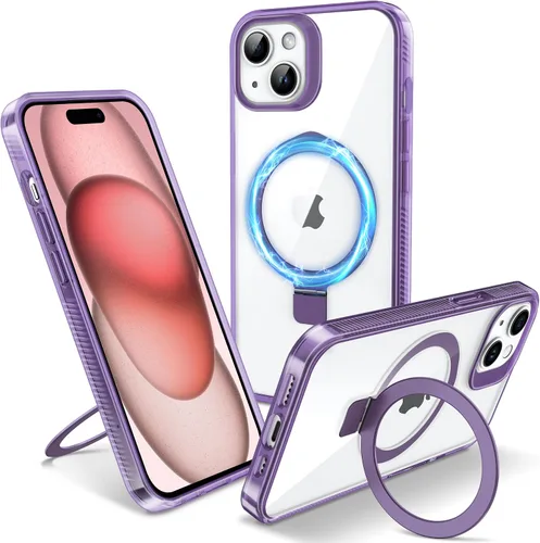 Vista 28 de Funda magnética para iPhone Air – [Soporte invisible integrado] [Compatible con MagSafe] [Protección contra caídas de grado militar] Cubierta