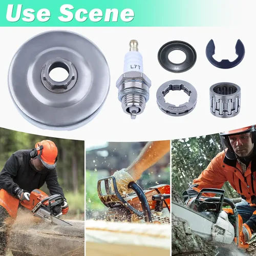 Vista 7 de Adefol Conjunto de tambor de embrague para motosierra Husqvarna 372 371 365 362 XP Jonsered 2172 2171 2165 2165 2163 2071 2065 2063, tambor