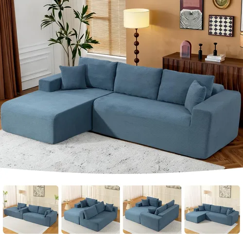 Vista 11 de Nuevo Sofá Seccional Modular Cloud Couch 2025 de 108", Sofá Seccional Modular con Chaise en Forma de L, Sofá Seccional Modular de Asiento Profundo