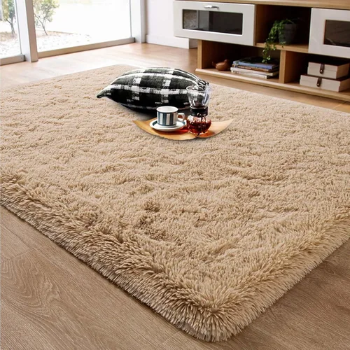 Vista 12 de Ompaa Alfombra Esponjosa, Alfombras de Área Súper Suaves y Peludas para Dormitorio y Sala de Estar - 6' x 9' Alfombra Grande de Felpa Peluda Shag