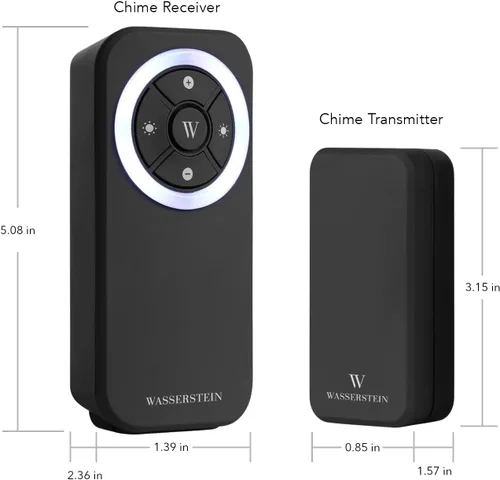 Vista 8 de Wasserstein Timbre de timbre – Compatible con el timbre Blink Video Doorbell (paquete de 1, negro)