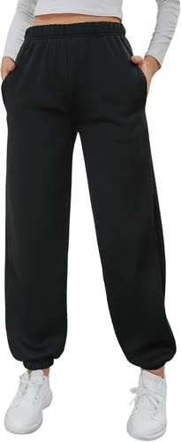 Vista 3 de SweatyRocks Pantalones deportivos elásticos de cintura alta para mujer