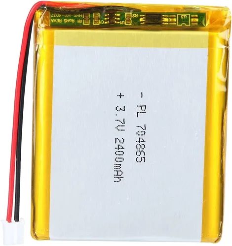 Vista 9 de 3.7V 2000mAh 455272 batería de iones de polímero de litio recargable Li-ion Li-Po baterías con conector PH2.0.000 in