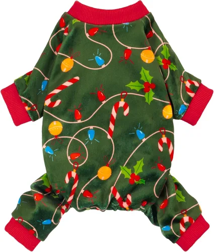 Vista 13 de Fitwarm Acorn & Leaves - Pijama de forro polar para perro, traje de Acción de Gracias para perros pequeños, niños y niñas, ropa festiva para Bellota