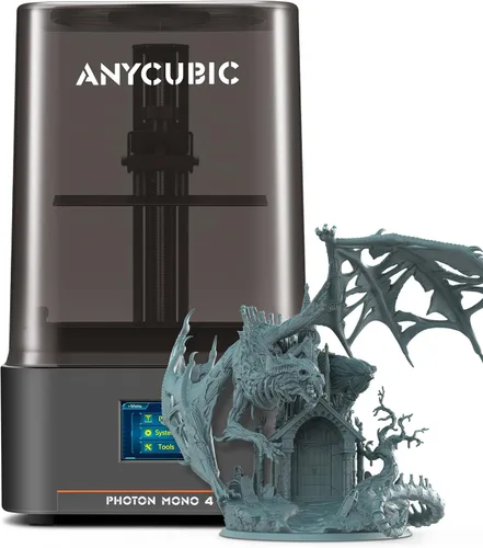 Vista 10 de ANYCUBIC Photon P1 Impresora 3D de resina, alta precisión de 14 K con LighTurbo 4.0, tornillo de bola industrial máxima estabilidad para Prosumer