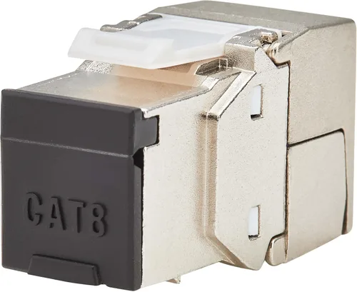 Vista 4 de Tripp Lite Conector Keystone sin herramientas blindado RJ45 STP Cat8, 568A/568B, 110 IDC a RJ45 macho, termina sin herramientas especiales