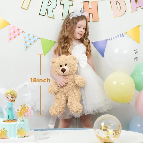 Vista 2 de Tezituor Osos de Peluche Pequeños, Lindos Juguetes de Peluche de 18 Pulgadas para Niñas y Niños, Oso de Peluche para Regalo de San Valentín