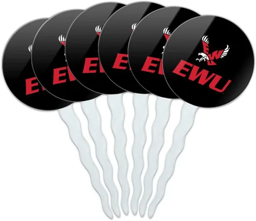 Vista 208 de Abilene Christian - Juego de 6 palillos para cupcakes con logotipo secundario