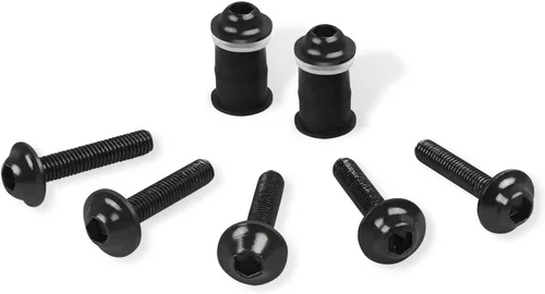 Vista 7 de CHIFUN Kit de pernos de carenado de motocicleta, 195 piezas de tornillos de aluminio M5 M6, kit surtido de arandelas de plástico, tuercas