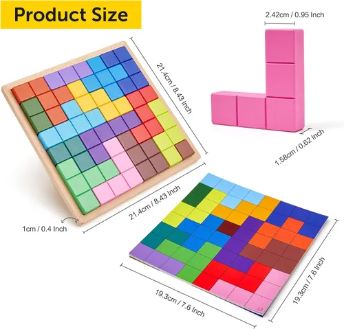 Vista 2 de Productos de demencia para ancianos, 15 azulejos de madera a juego para personas mayores, juegos de memoria fáciles para el Alzheimer, regalos