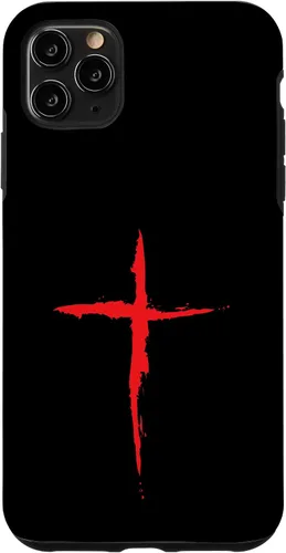 Vista 13 de Funda con Crucifijo de Símbolo Religioso de la Cruz Roja Sangre para iPhone 16
