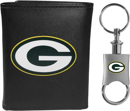 Vista 21 de Siskiyou Sports NFL unisex Tri-fold Wallet & Valet Key Chain