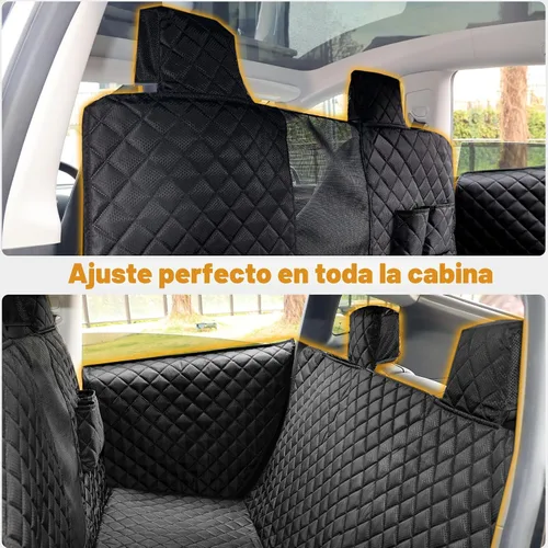 Vista 2 de PETICON Fundas de asiento para perro para Tesla Model 3 y Y con 2 protectores de puerta, hamaca para perro 100% impermeable para Tesla con ventana