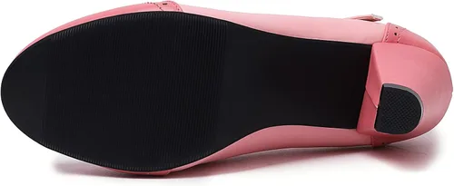 Vista 6 de Elerhythm Zapatos de vestir para mujer, estilo Mary Jane, clásicos y retro de los años 20, patrón Oxford Gatsby de los años 50, estilo vintage